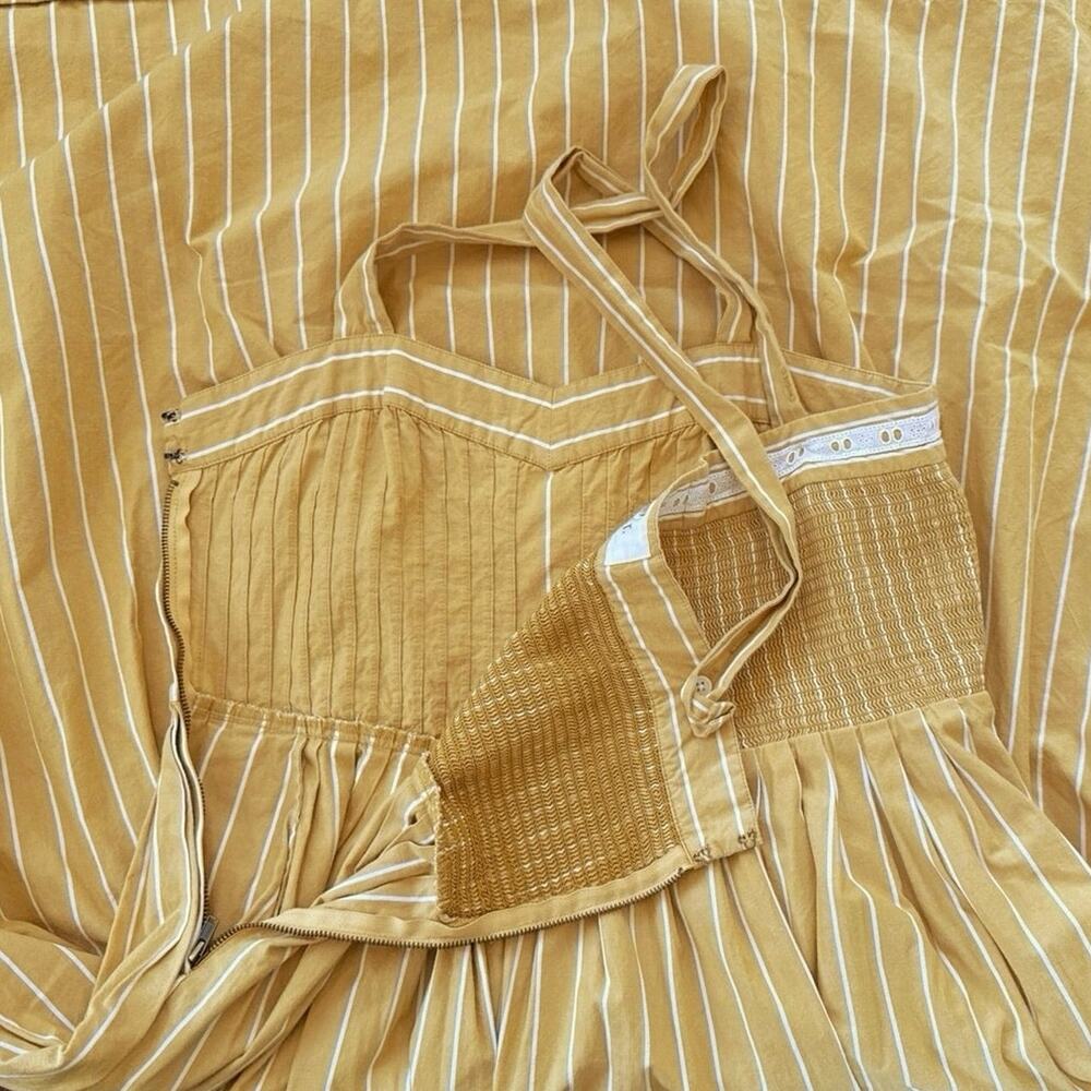 THE GREAT. Laurel Yellow Sundress Sweetheart Stripe size 1 | Small - Picture 12 of 16